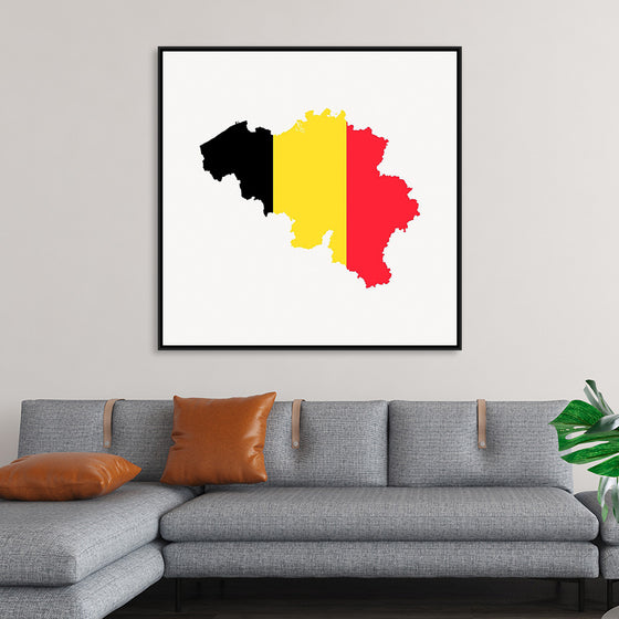 "Belgium flag map"