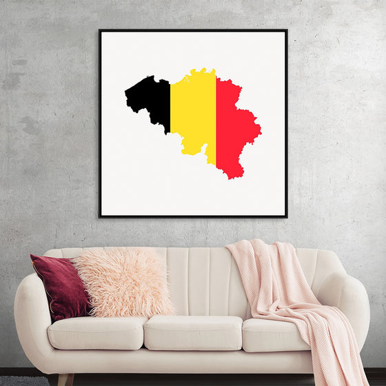 "Belgium flag map"