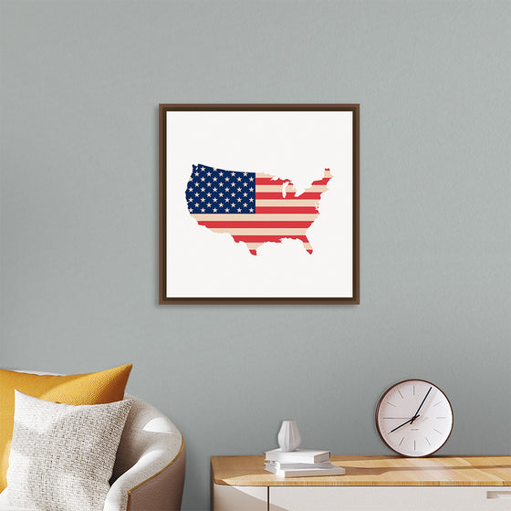 "USA map flag"