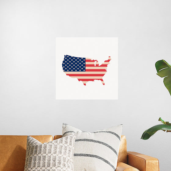 "USA map flag"