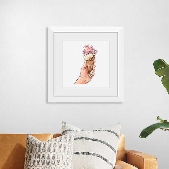 "Ice Cream Cone Illustration"