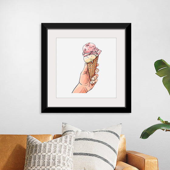 "Ice Cream Cone Illustration"