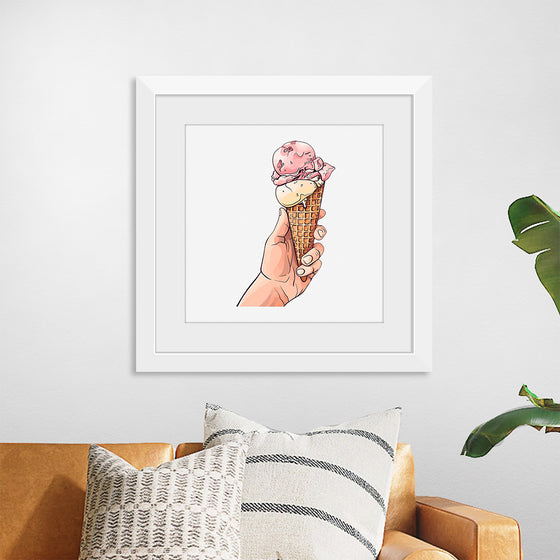 "Ice Cream Cone Illustration"