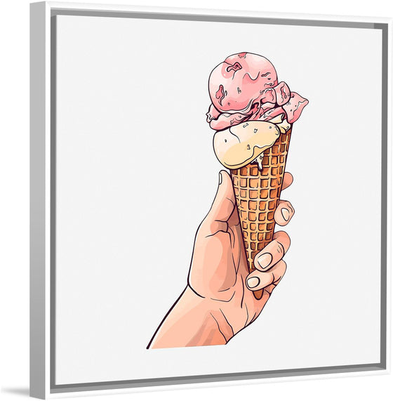 "Ice Cream Cone Illustration"