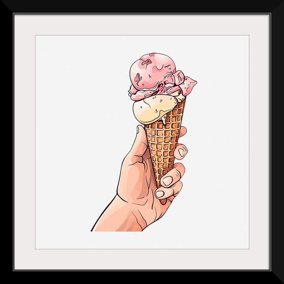 "Ice Cream Cone Illustration"