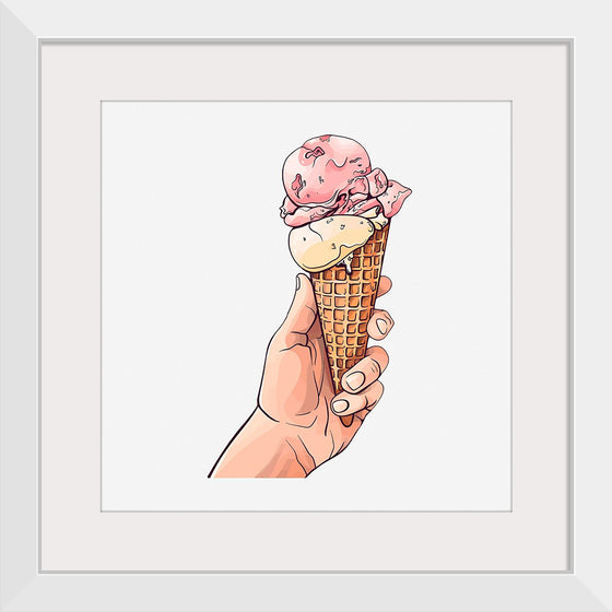 "Ice Cream Cone Illustration"