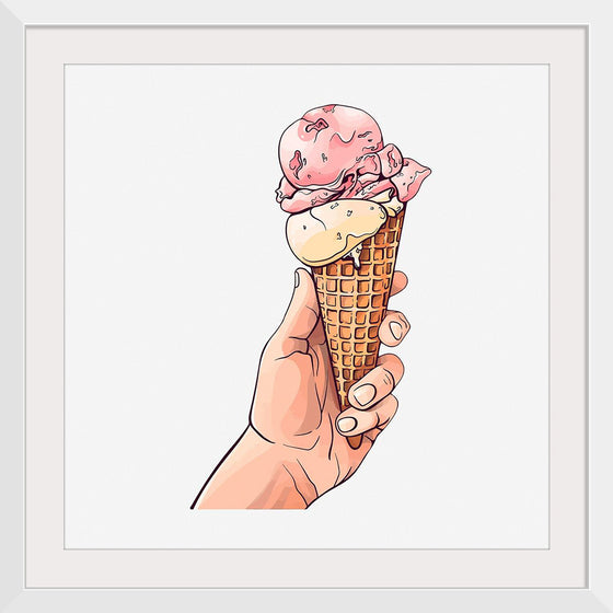 "Ice Cream Cone Illustration"