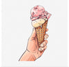 "Ice Cream Cone Illustration"