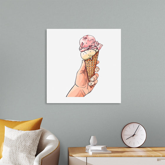 "Ice Cream Cone Illustration"