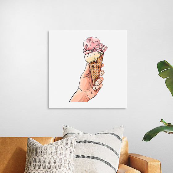 "Ice Cream Cone Illustration"