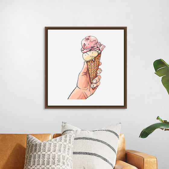 "Ice Cream Cone Illustration"