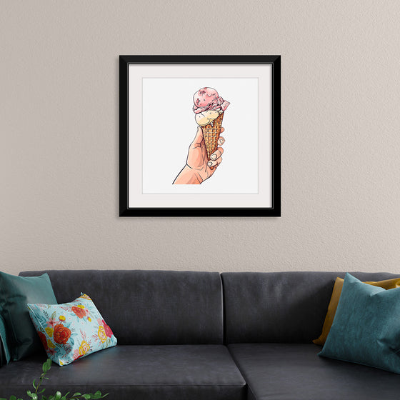 "Ice Cream Cone Illustration"