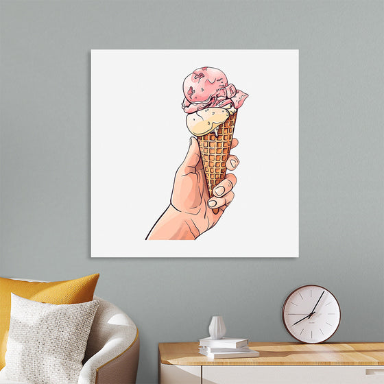 "Ice Cream Cone Illustration"