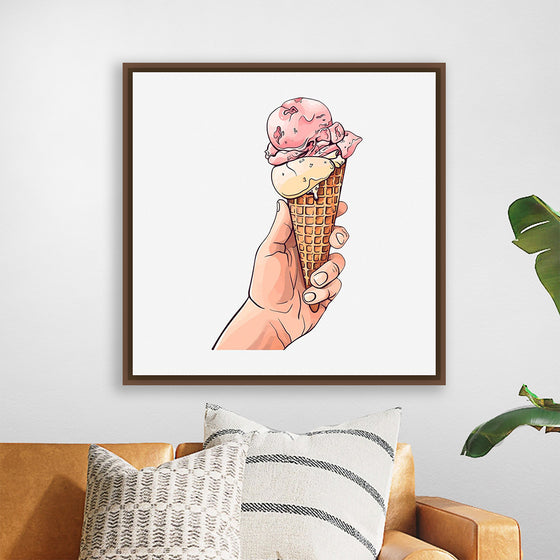 "Ice Cream Cone Illustration"