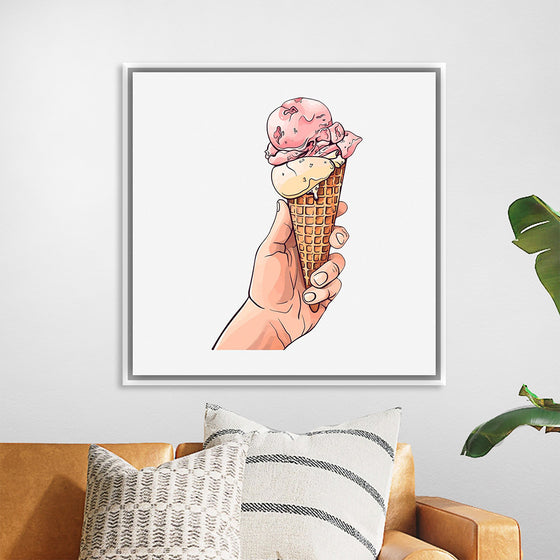 "Ice Cream Cone Illustration"