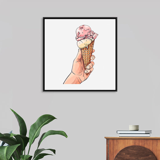 "Ice Cream Cone Illustration"