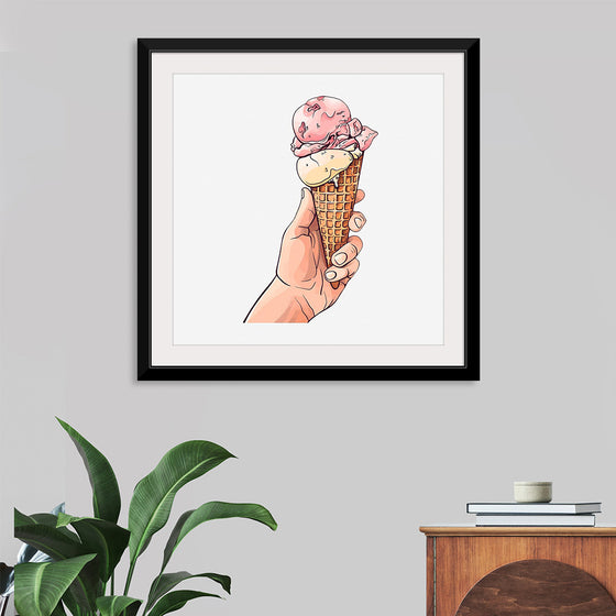 "Ice Cream Cone Illustration"