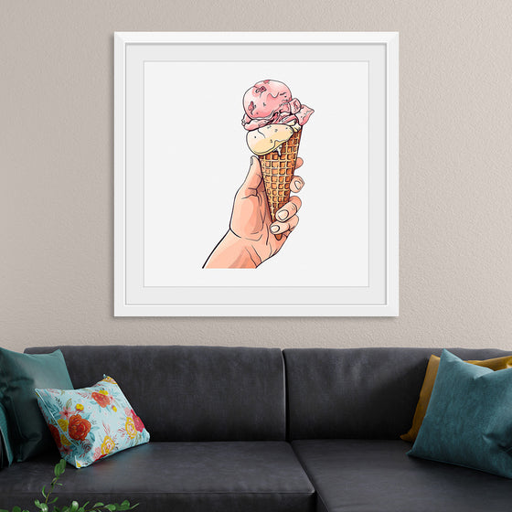 "Ice Cream Cone Illustration"