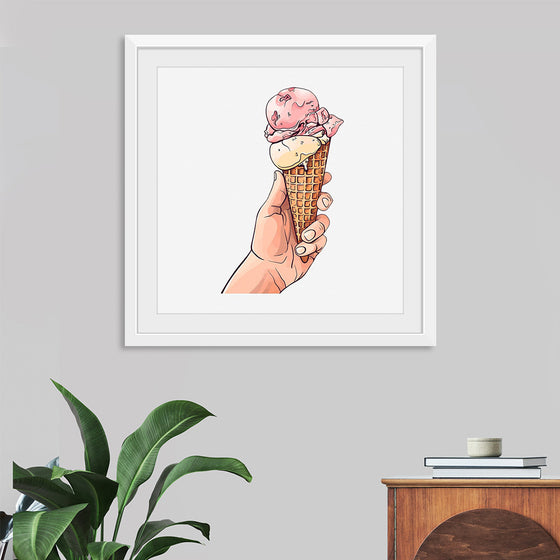 "Ice Cream Cone Illustration"