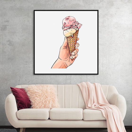 "Ice Cream Cone Illustration"