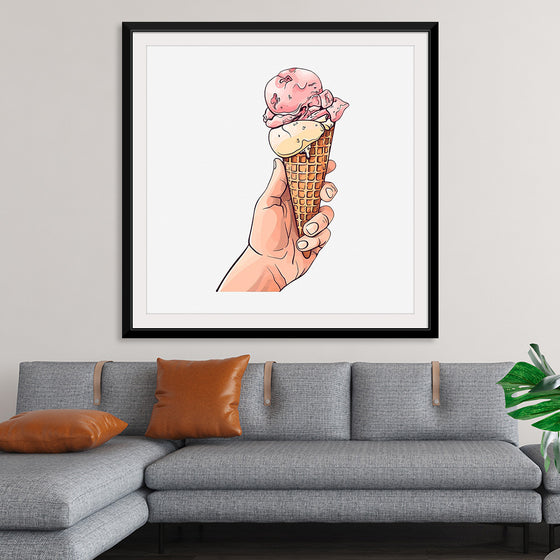 "Ice Cream Cone Illustration"