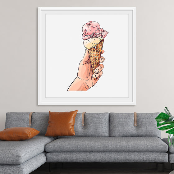 "Ice Cream Cone Illustration"