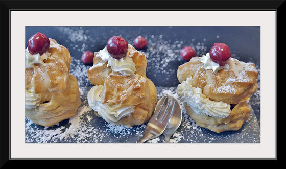 "Cream Puffs with Cherries on Top"