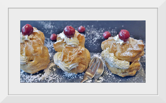 "Cream Puffs with Cherries on Top"