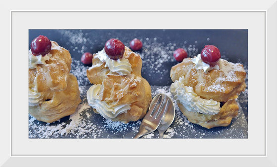 "Cream Puffs with Cherries on Top"