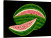 “Watermelon (mid 19th century)” is a tantalizing piece that transports you to sun-drenched days and picnics under the shade of ancient trees. In this vibrant artwork, a sliced-open watermelon takes center stage, its juicy, crimson flesh revealed in intricate detail. The dark green rinds, adorned with lighter green stripes, evoke memories of warm afternoons. 