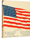 “My Country, 'Tis of Thee” is a captivating artwork that embodies the spirit and pride of America. This exquisite print features the iconic stars and stripes of the American flag, waving gallantly, symbolizing freedom and unity. The artwork is adorned with the timeless lyrics of the patriotic song, seamlessly blending visual artistry with musical heritage.