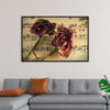 "Sheet Music with Roses"