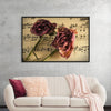 "Sheet Music with Roses"