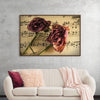 "Sheet Music with Roses"