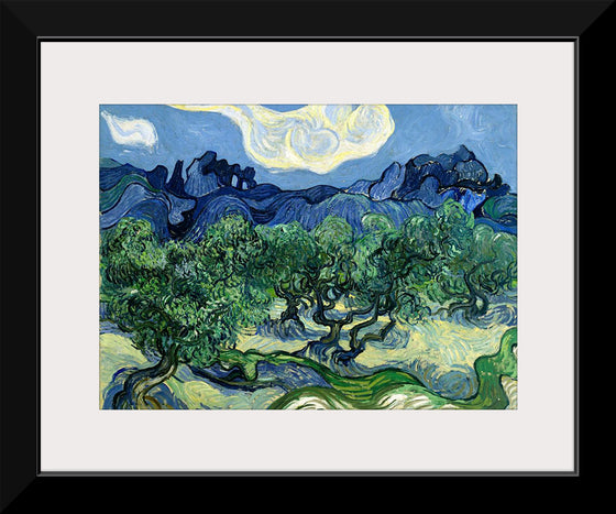 "Olive Trees with the Alpilles in the Background (1889)", Vincent Van Gogh