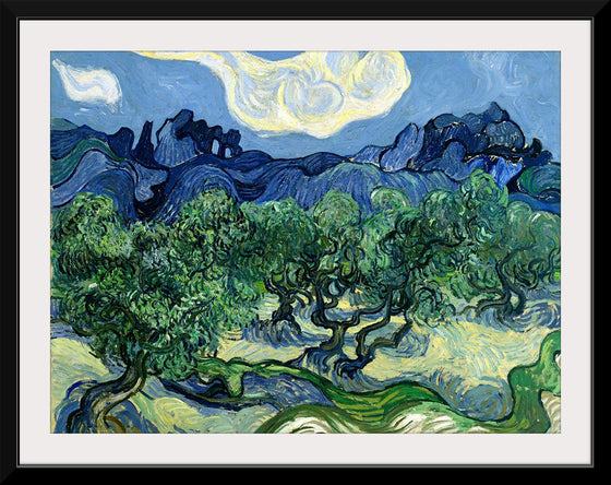 "Olive Trees with the Alpilles in the Background (1889)", Vincent Van Gogh