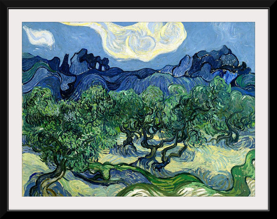 "Olive Trees with the Alpilles in the Background (1889)", Vincent Van Gogh