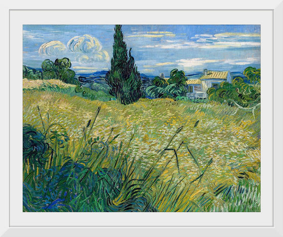 "Green Wheat Field with Cypress", Vincent van Gogh