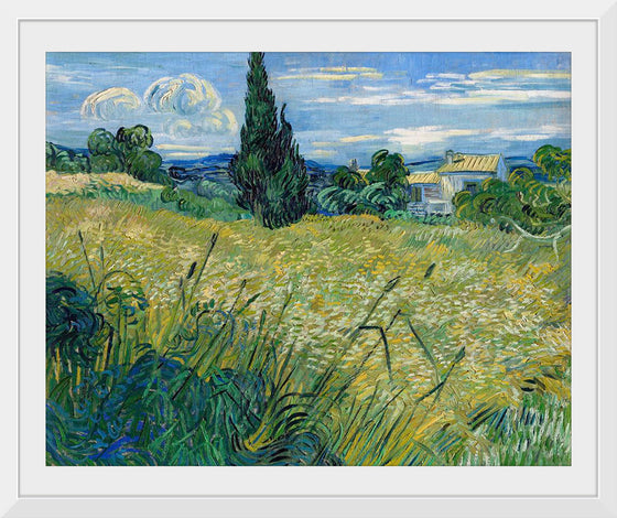 "Green Wheat Field with Cypress", Vincent van Gogh