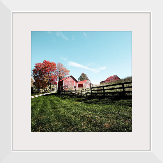 "Grouping of small barns in this Monroe County, West Virginia, autumnal rural scene", Carol M. Highsmith