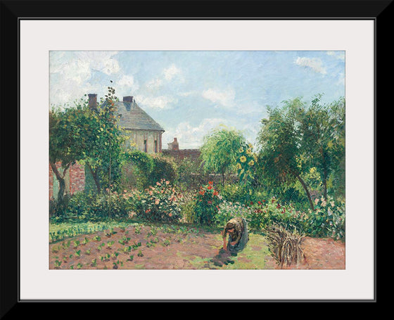"The Artist's Garden at Eragny (1898)", Camille Pissarro