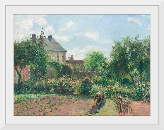 "The Artist's Garden at Eragny (1898)", Camille Pissarro