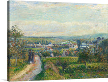  View of Saint-Ouen-l'Aumône (1876) by Camille Pissarro is a classic example of Impressionist landscape painting. The painting depicts a view of the town of Saint-Ouen-l'Aumône, located on the Seine River just outside of Paris. 