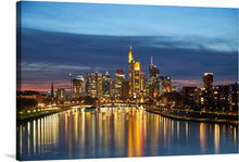  “Frankfurt Skyline at Night” is a captivating artwork that captures the vibrant energy and dynamic pulse of Frankfurt, one of Europe’s most influential cities. The painting features a breathtaking view of Frankfurt’s skyline at night, with the city’s iconic skyscrapers prominently featured. 