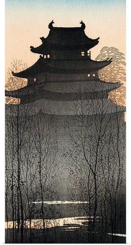 "Nagoya Castle (ca.1932)", Hiroaki Takahashi