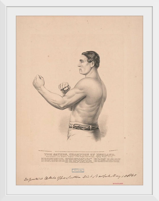 "Champion of England(1860)", Tom Sayers