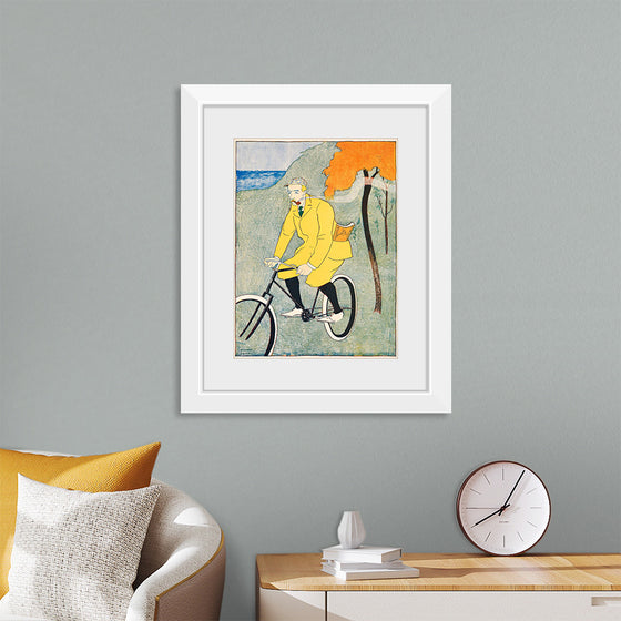 "Man Riding Bicycle (1894)", Edward Penfield