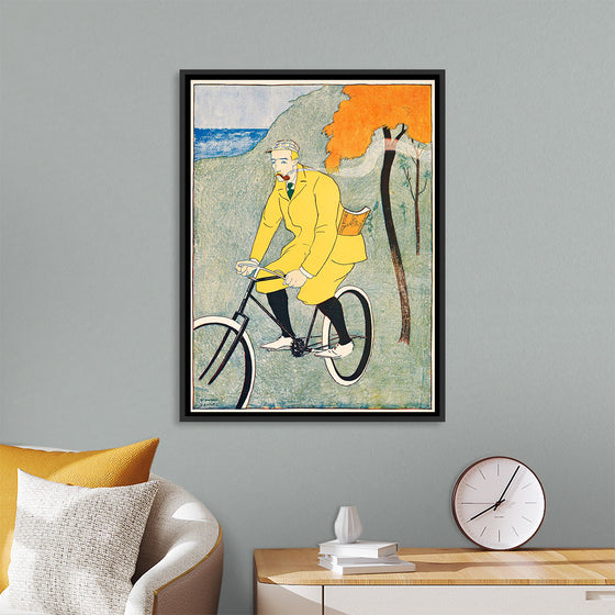 "Man Riding Bicycle (1894)", Edward Penfield