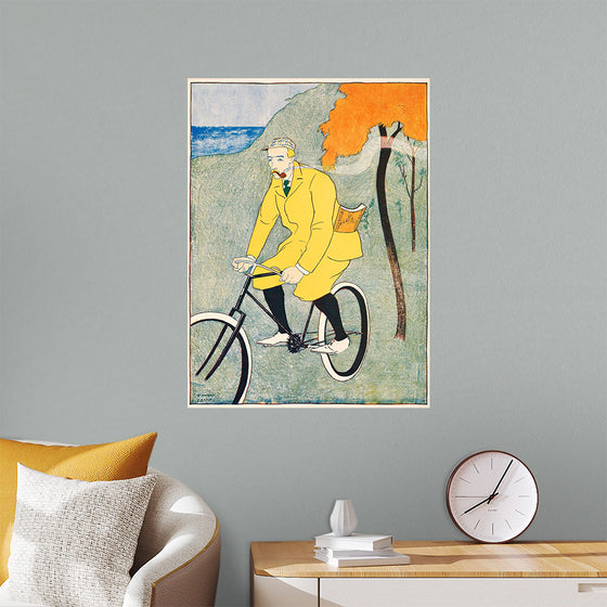 "Man Riding Bicycle (1894)", Edward Penfield