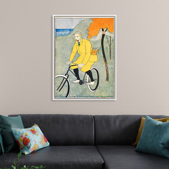 "Man Riding Bicycle (1894)", Edward Penfield